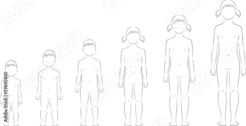 Vector: Vector illustration of child's figure. Silhouette Vector illustration of child's figure. Silhouette