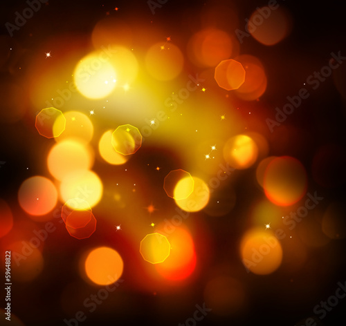Photo: Golden Festive Christmas Holiday Background Golden Festive Christmas Holiday Background
