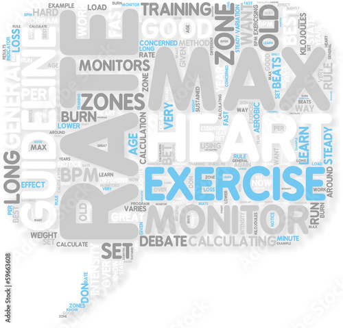 Vector: Concept of Heart Rate Training Concept of Heart Rate Training