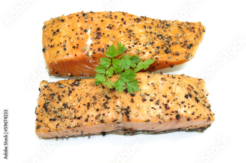 Photo: pavé de saumon pavé de saumon