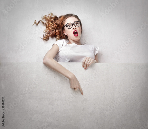 Photo: Advertising Woman Advertising Woman