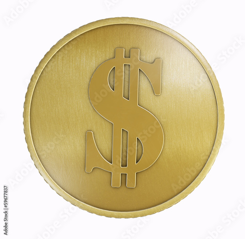 Illustration: Dollar Gold Coin Dollar Gold Coin