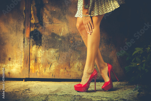 Photo: red high heel shoes red high heel shoes