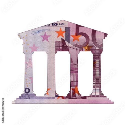 Illustration: Temple de la finance Temple de la finance