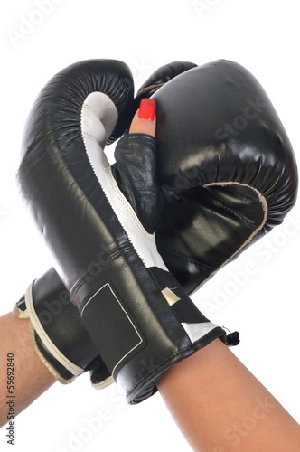 Photo: Love is a boxing match Love is a boxing match