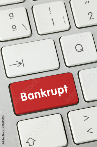 Photo: Bankrupt. Keyboard Bankrupt. Keyboard