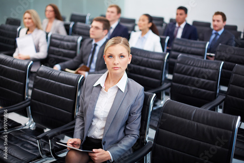 Photo: Serious businesswoman Serious businesswoman