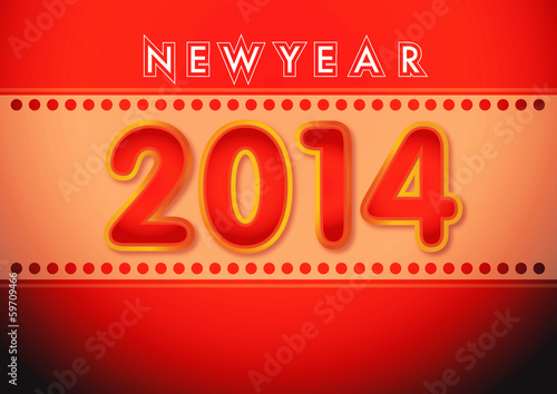 Illustration: Happy newyear2014 ,new year 2014 logo, graphic Happy newyear2014 ,new year 2014 logo, graphic