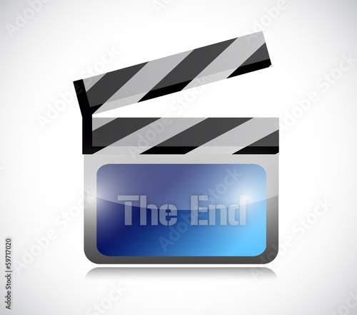 Illustration: the end movie clapper the end movie clapper