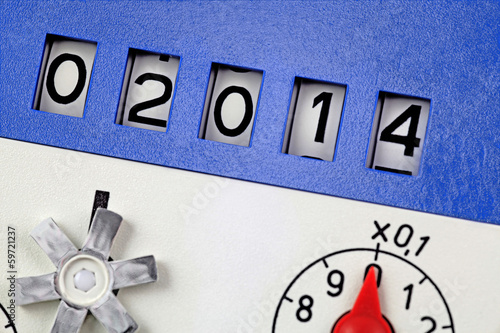 Photo: meter reading 2014 meter reading 2014