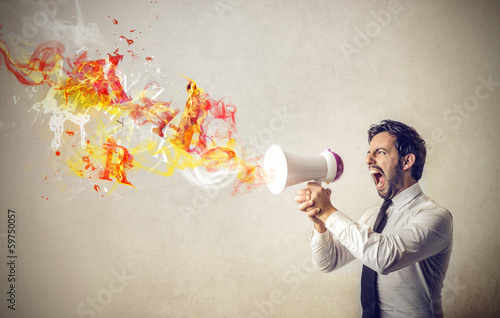 Photo: Screaming Businessman Screaming Businessman