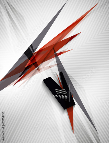 Vector: Geometric shape line lightning business background Geometric shape line lightning business background