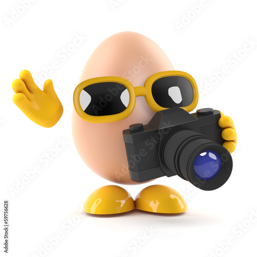 Illustration: Egg takes a picture Egg takes a picture