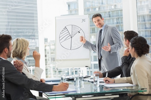 Photo: Business people in office at presentation Business people in office at presentation