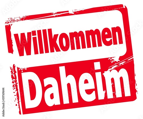Vector: Willkommen daheim Willkommen daheim