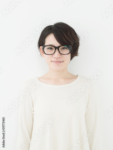 Photo: 眼鏡をかけた女の子 眼鏡をかけた女の子
