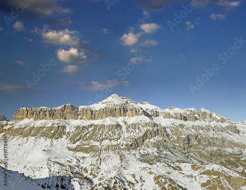 Photo: Dolomites moutnain peaks, view to Piz Boe, Sella, Italy Dolomites moutnain peaks, view to Piz Boe, Sella, Italy