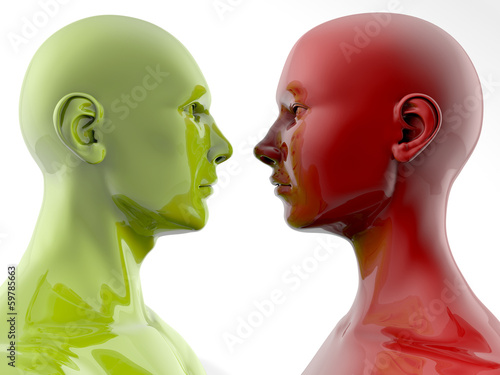 Illustration: Face to face Face to face