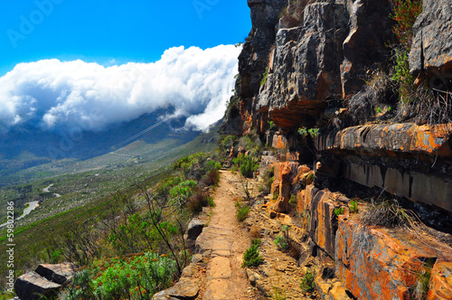 Photo: Table mountain South Africa hike trail Table mountain South Africa hike trail
