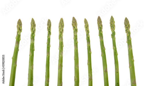 Photo: Fresh asparagus on white Fresh asparagus on white