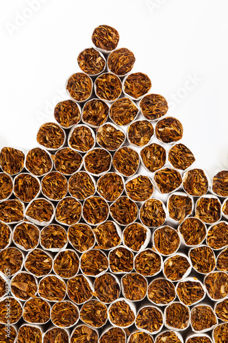 Photo: cigarettes heap cigarettes heap