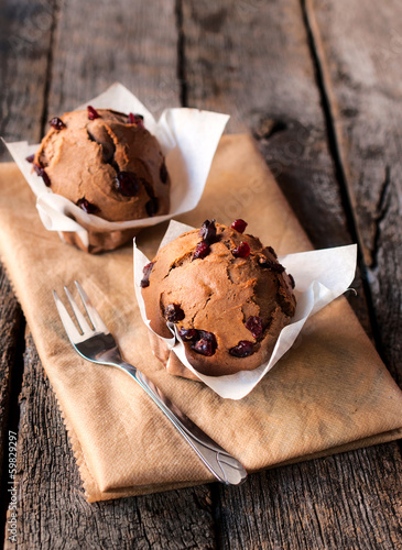 Photo: Chocolate muffins Chocolate muffins