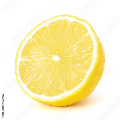 Photo: Lemon isolated on white Lemon isolated on white