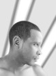 Portrait of a handsome man, monochrome Portrait of a handsome man, monochrome