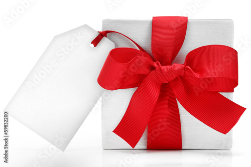 Photo: White gift box White gift box