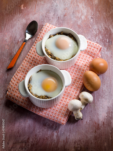 Photo: eggs with mushroom eggs with mushroom