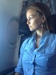 woman in plane woman in plane