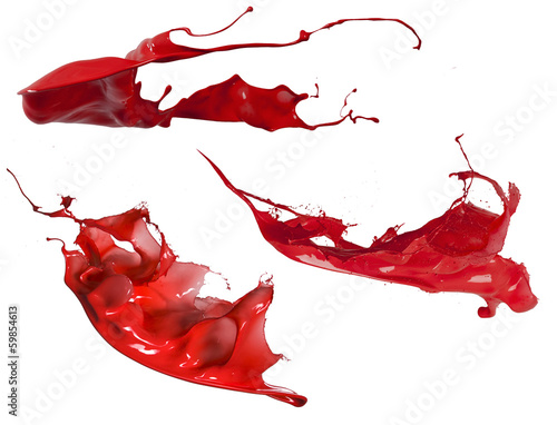 Photo: red paint splash collection red paint splash collection