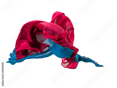 Photo: abstract pieces of textile motion abstract pieces of textile motion