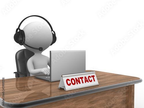 Illustration: Contact concept Contact concept