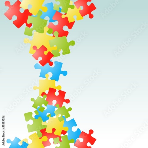 Vector: Puzzle background. Puzzle background.