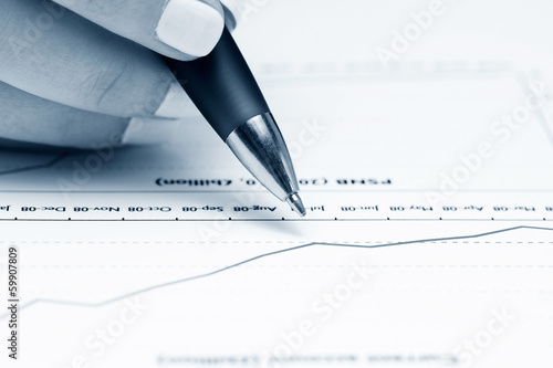 Photo: Financial graphs analysis Financial graphs analysis