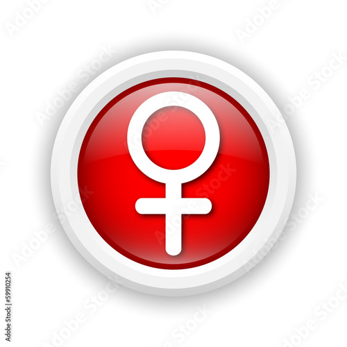 Illustration: Female sign icon Female sign icon