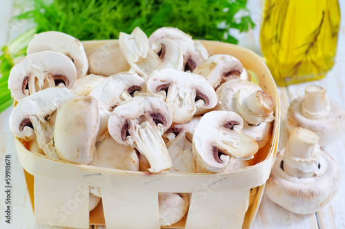 Photo: raw mushroom raw mushroom