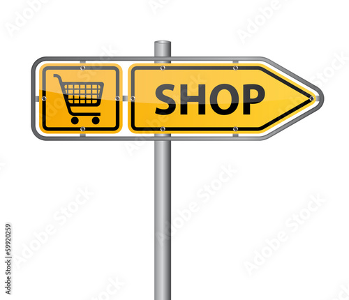 Vector: Shop Wegweiser Vektor Shop Wegweiser Vektor