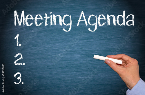Illustration: Meeting Agenda Meeting Agenda