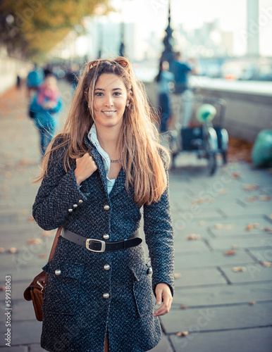 Photo: Young Woman in London Young Woman in London