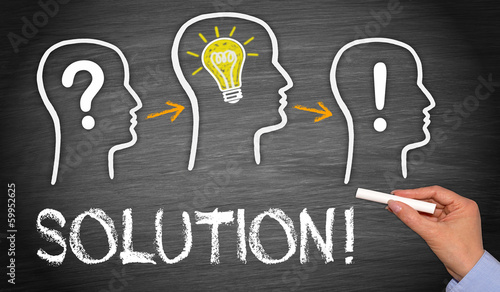 Illustration: Solution - Business Concept Solution - Business Concept