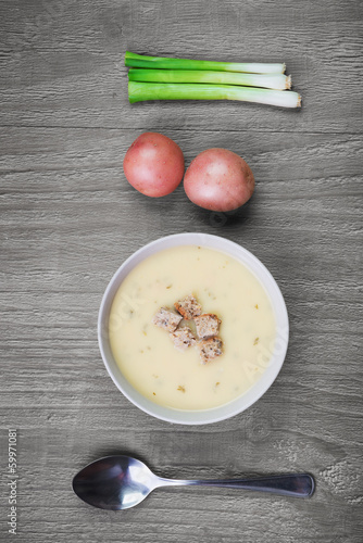 Photo: fresh creamy potato soup fresh creamy potato soup