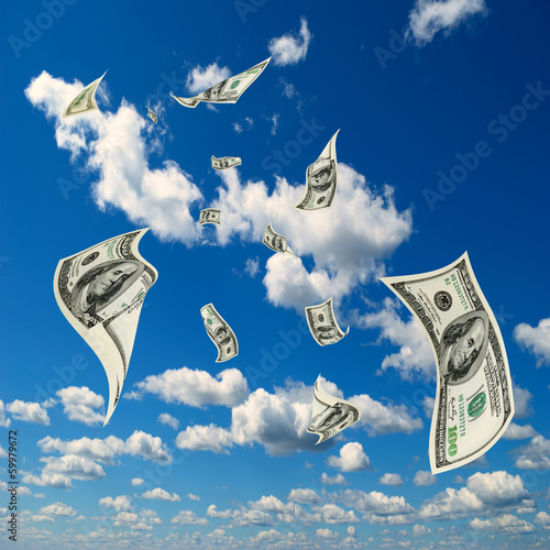 Photo: Money in the sky. Money in the sky.