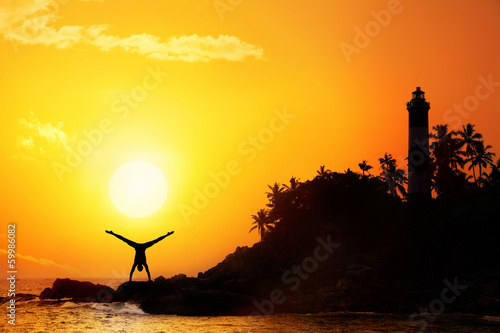 Photo: Yoga near lighthouse Yoga near lighthouse