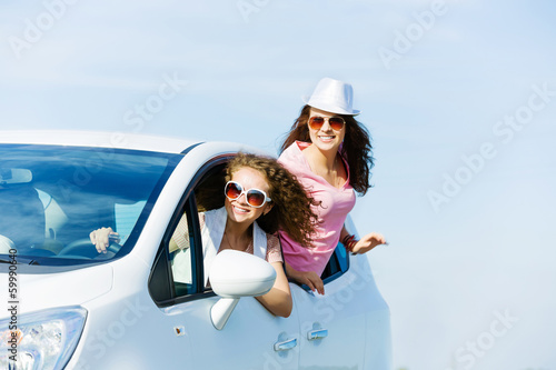 Photo: Women in car Women in car