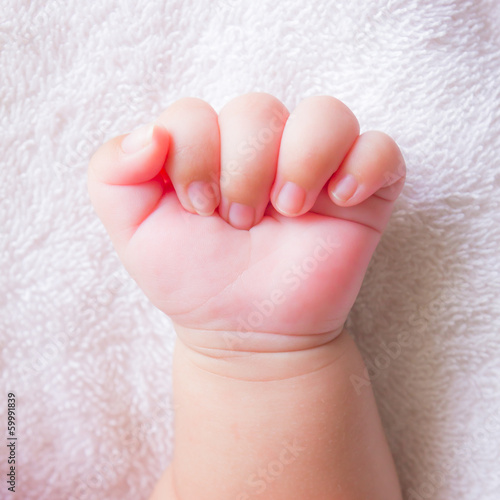 Photo: fist baby hand fist baby hand
