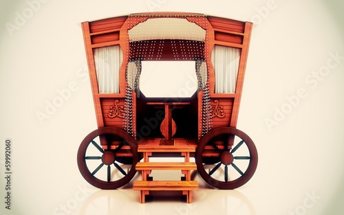Illustration: Carrozza, zingari, lettura del destino, veggente, tarocchi Carrozza, zingari, lettura del destino, veggente, tarocchi
