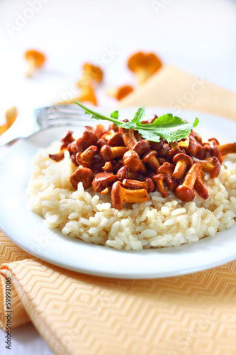 Photo: Risotto with chanterelles Risotto with chanterelles