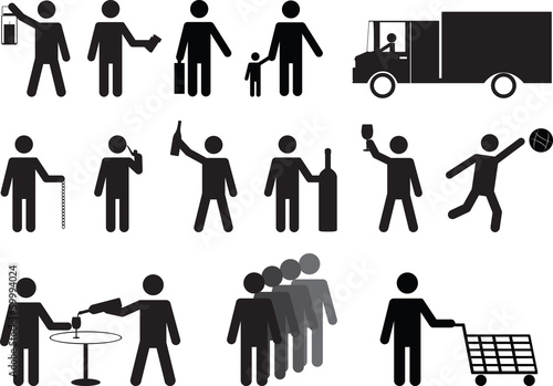 Vector: Human pictograms activities Human pictograms activities